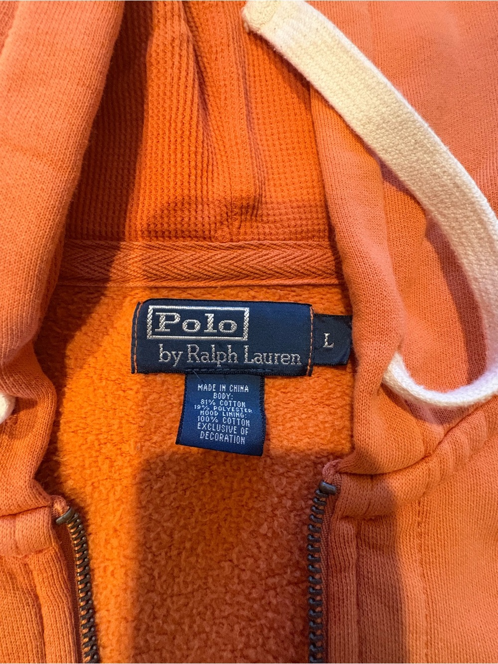 Men’s Polo hoodie size large